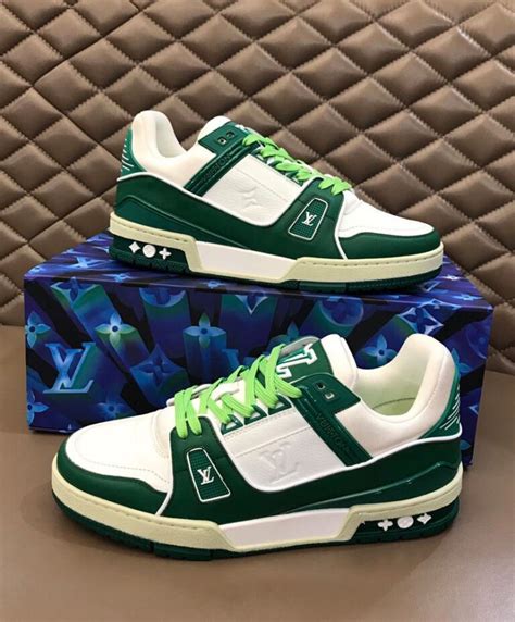 louis vuitton lv trainer green|Louis Vuitton trainers price.